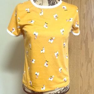 Honey Yellow Llama Tee